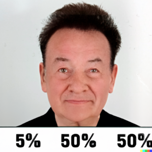 DALL·E 2023-05-11 11.39.12 - A graph with the results of a survey showing 50% Vull ser ignorant